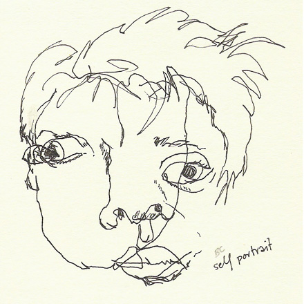 frontal self-portrait